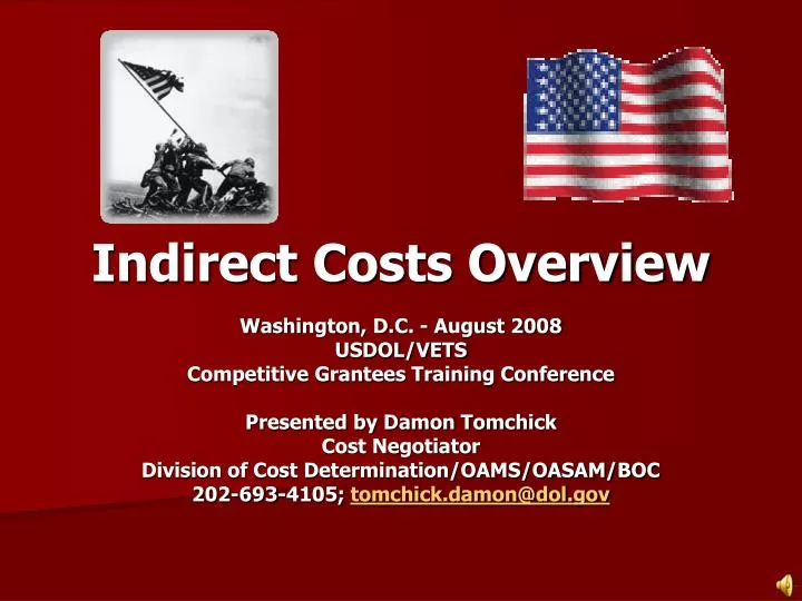 indirect costs overview