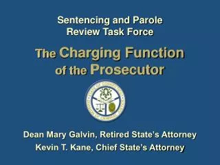 The Charging Function of the Prosecutor