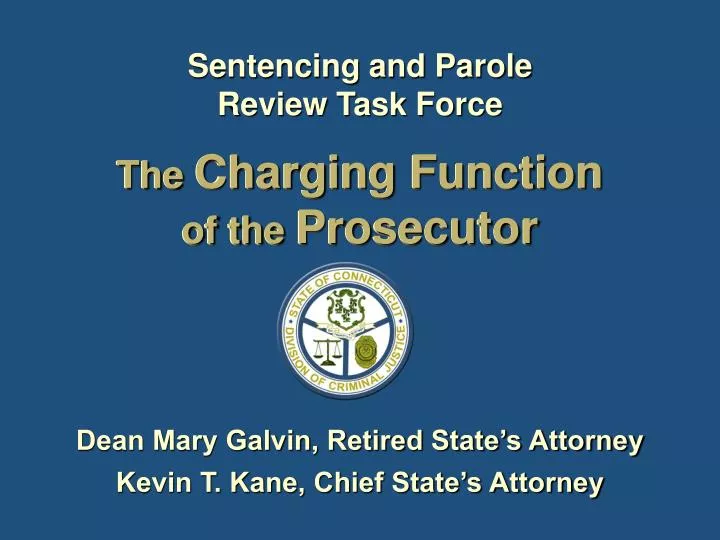the charging function of the prosecutor