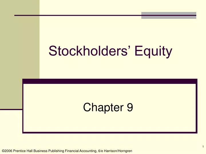 stockholders equity