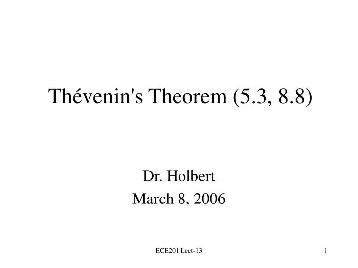 th venin s theorem 5 3 8 8