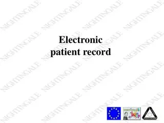 Electronic patient record