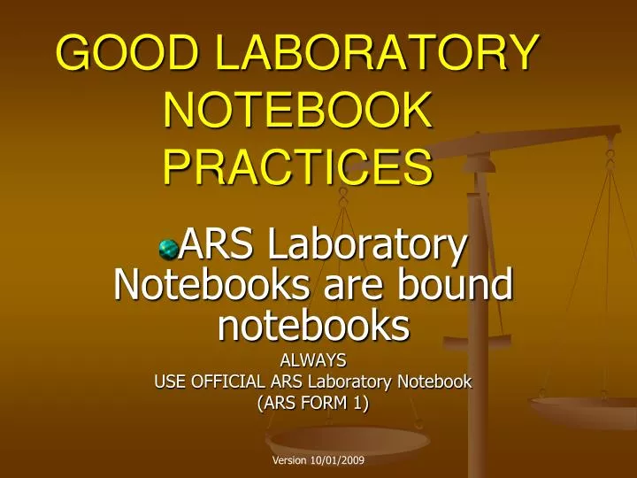 good laboratory notebook practices