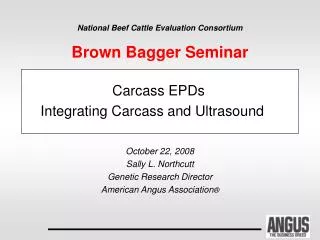 Carcass EPDs Integrating Carcass and Ultrasound