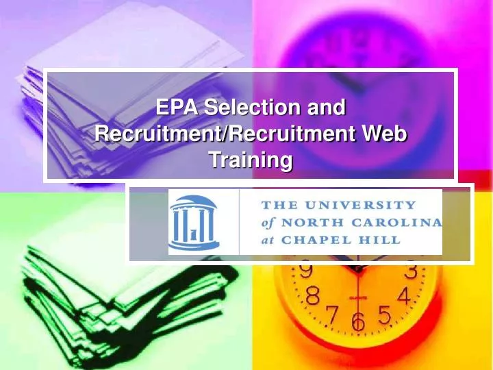 epa selection and recruitment recruitment web training