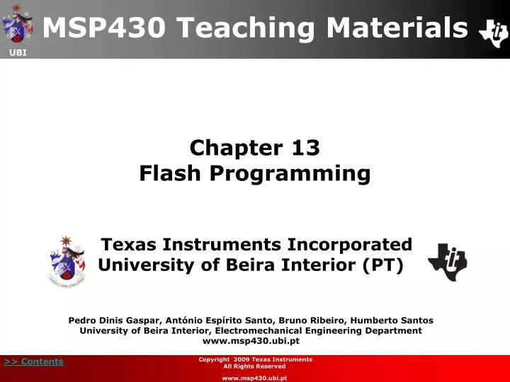 chapter 13 flash programming