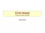 EOQ Model Economic Order Quantity - slide 1