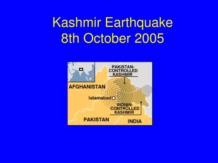 kashmir earthquake 8th october 2005