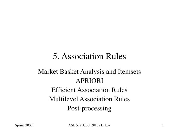 5 association rules