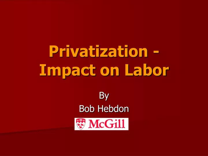 privatization impact on labor