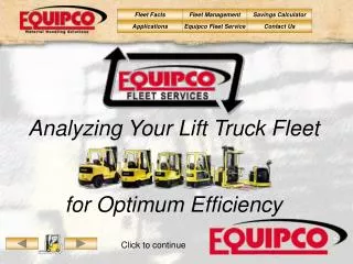 Analyzing Your Lift Truck Fleet for Optimum Efficiency