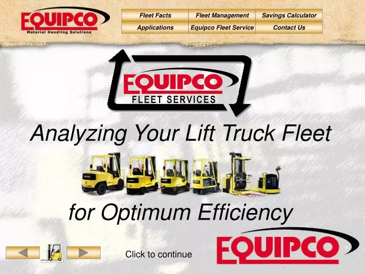 analyzing your lift truck fleet for optimum efficiency