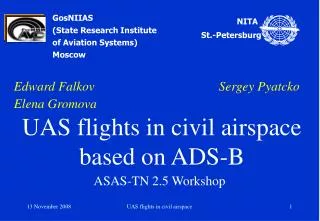 GosNIIAS (State Research Institute of Aviation Systems) Moscow