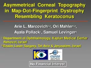 Asymmetrical Corneal Topography in Map-Dot-Fingerprint Dystrophy Resembling Keratoconus