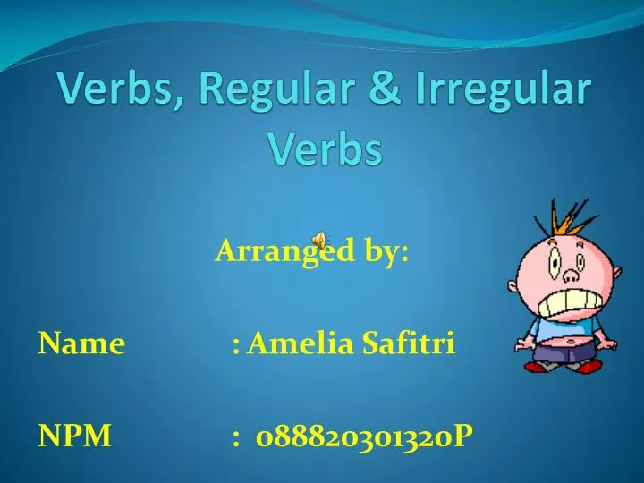 verbs regular irregular verbs