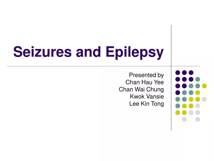 seizures and epilepsy