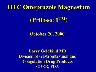 OTC Omeprazole Magnesium (Prilosec 1 TM )