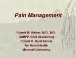 Pain Management - slide 1