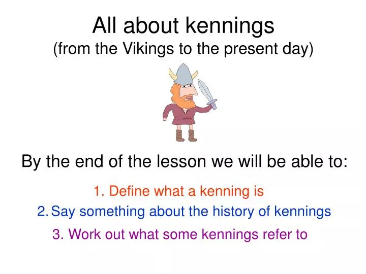 all about kennings