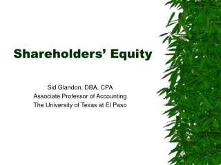 Shareholders’ Equity