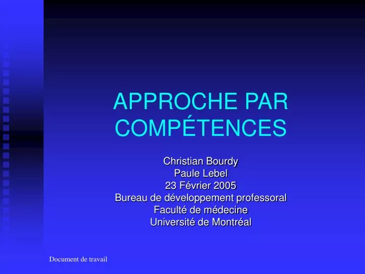 approche par comp tences