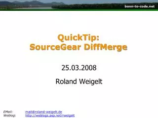 quicktip sourcegear diffmerge