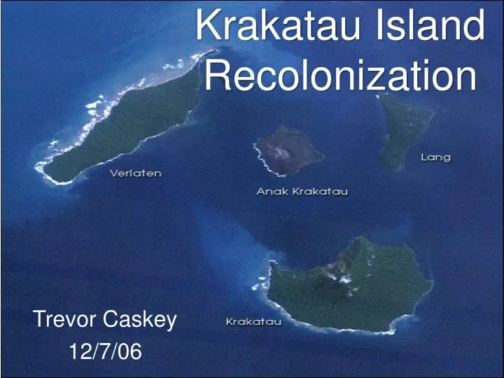 krakatau island recolonization
