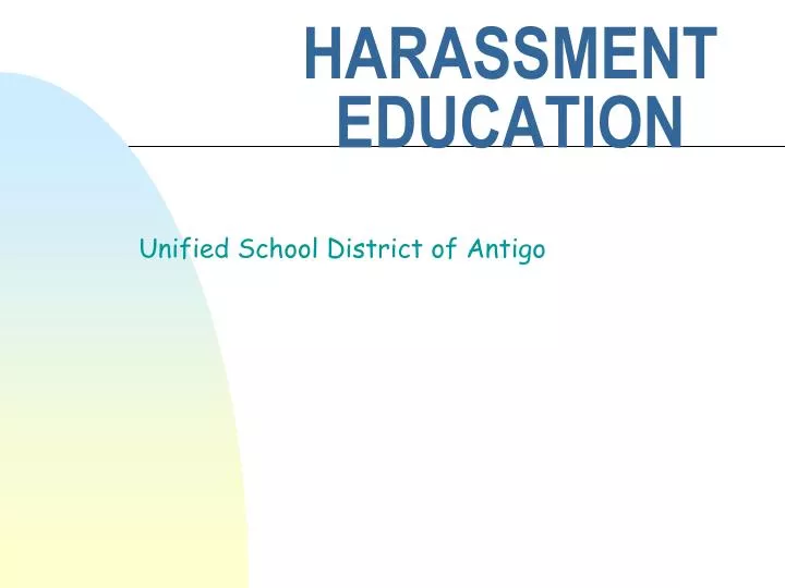 harassment education