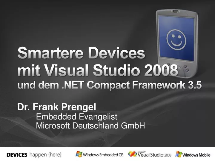 smartere devices mit visual studio 2008 und dem net compact framework 3 5