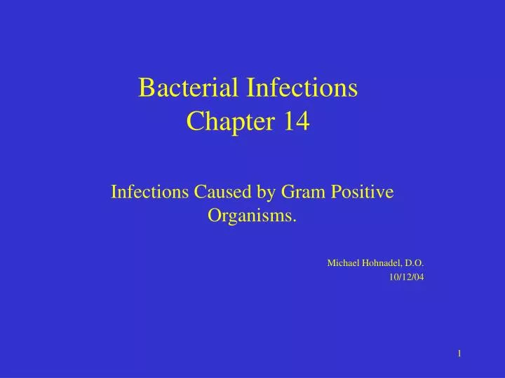 bacterial infections chapter 14