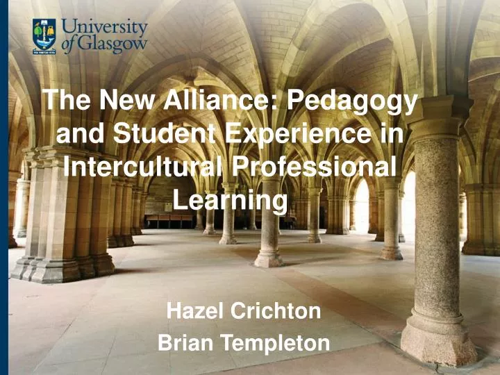 the new alliance pedagogy and student experience in intercultural professional learning