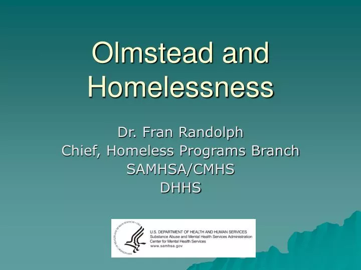 olmstead and homelessness