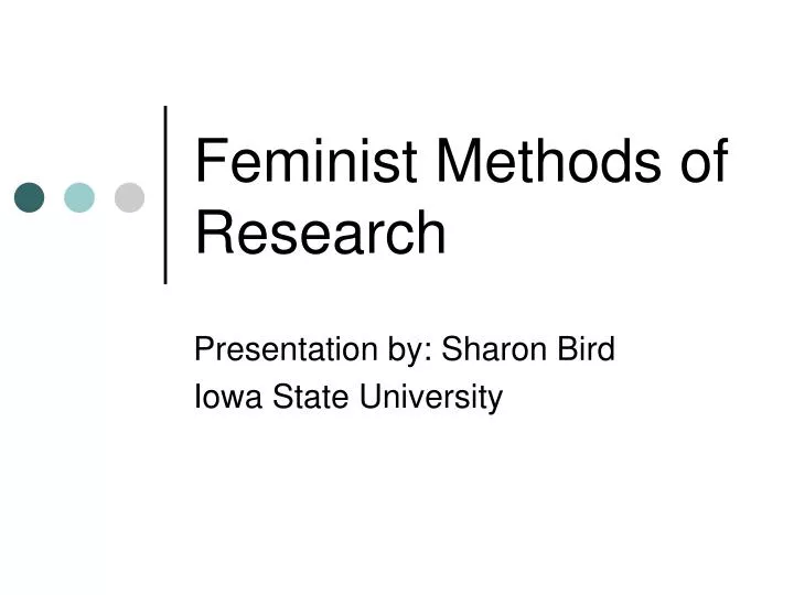 feminist methods of research