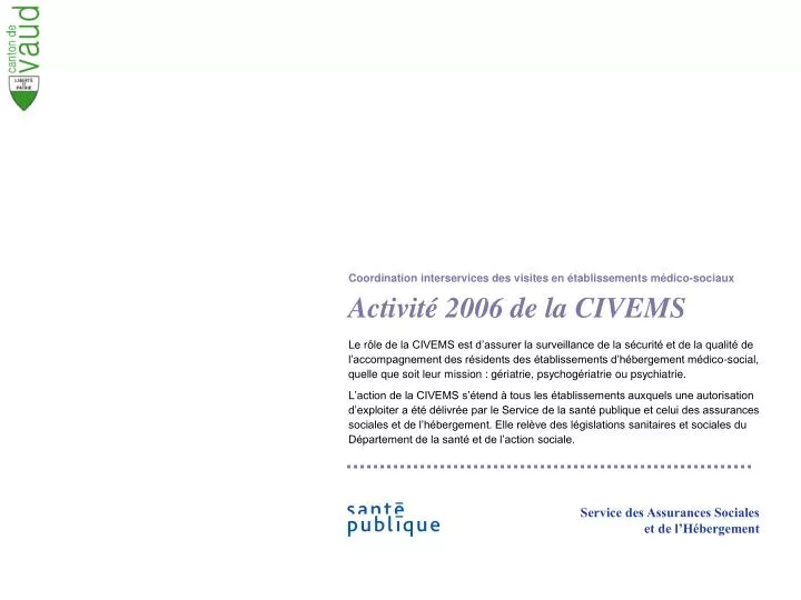 activit 2006 de la civems