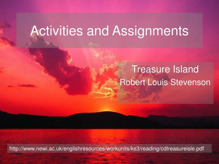 activities and assignments