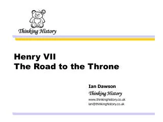 Henry VII The Road to the Throne