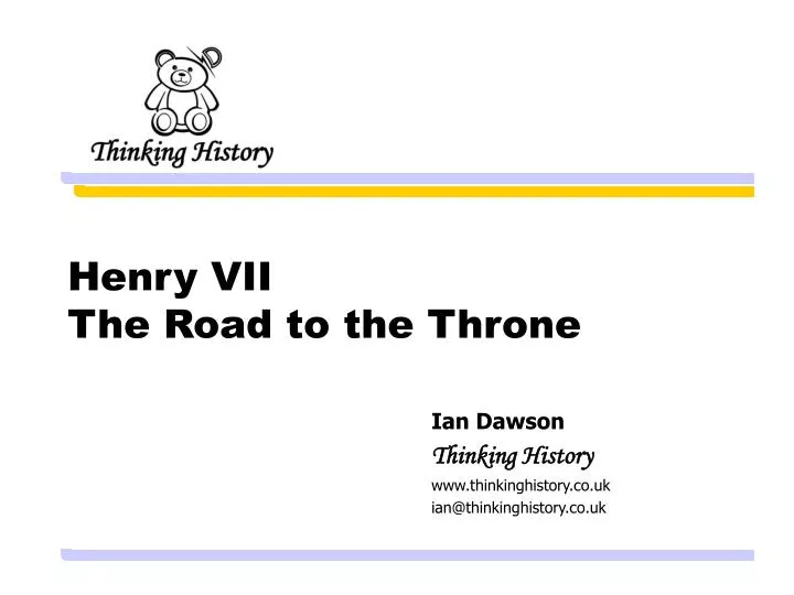 henry vii the road to the throne