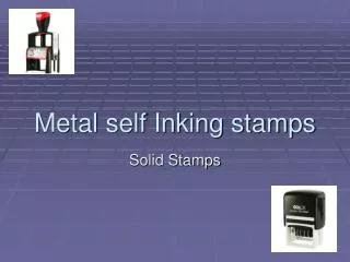 metal self inking stamps