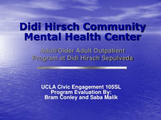 Didi Hirsch Community Mental Health Center