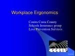 Workplace Ergonomics - slide 1