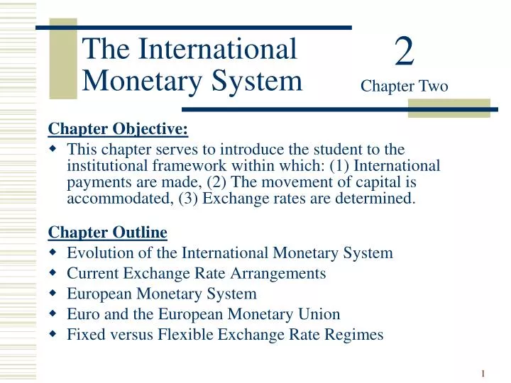 the international monetary system