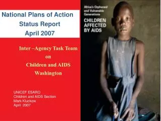 Inter –Agency Task Team on Children and AIDS Washington