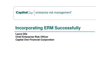 Incorporating ERM Successfully