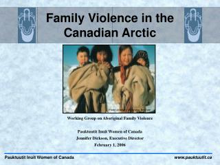 Family Violence in the Canadian Arctic