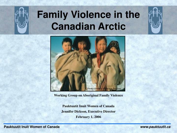 family violence in the canadian arctic