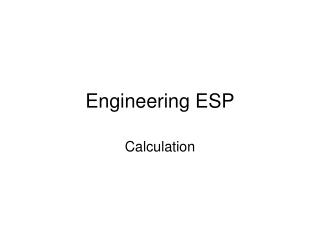 Engineering ESP