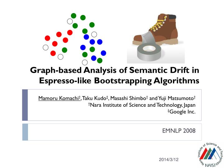 graph based analysis of semantic drift in espresso like bootstrapping algorithms