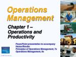 Operations Management - slide 1