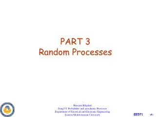 PART 3 Random Processes