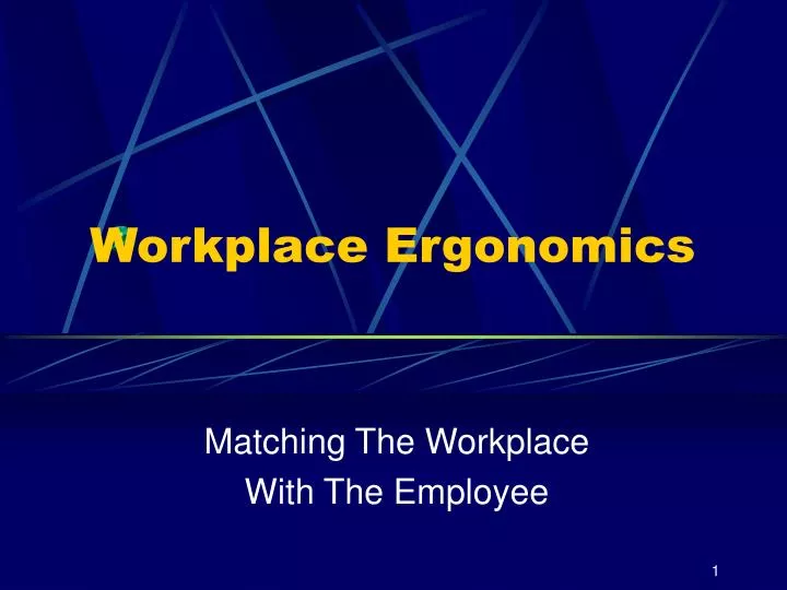 workplace ergonomics
